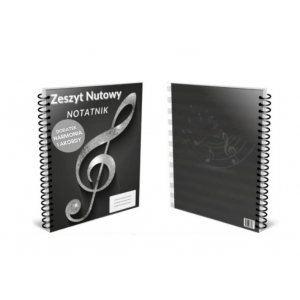 AN Zeszyt do nut/notatnik Akordy + Harmonia,  A4, 100 stron