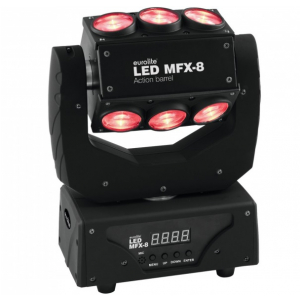Eurolite LED MFX-8 Action Barrel - efekt wietlny - ruchoma gowa LED Beam / EFX
