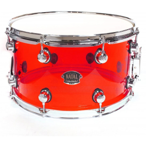 Natal 14x8″ Arcadia Snare Transparent Red, werbel