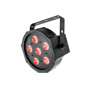 Eurolite LED SLS-6 TCL Spot - reflektor LED 6x8W RGB  płaski, obudowa czarna
