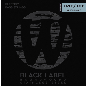 Warwick 40400 ML 6 Black Label Nickel-Plated Steel - struny do gitary basowej sześciostrunowej 20-130