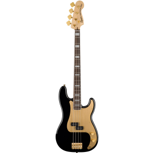 Fender Squier 40th Anniversary Precision Bass Gold Edition Black gitara basowa