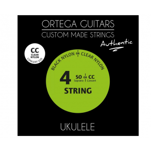 Ortega UKA-CC Clear Nylon Authentic struny do ukulele koncertowego 24-26
