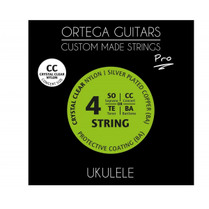 Ortega UKP-CC Crystal Nylon Pro struny do ukulele koncertowego 24-26