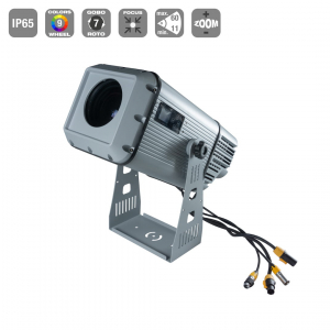 Flash LED LOGO PROJECTOR 300W IP65 ANIMATION EFFECT - efekt świetlny projektor logo zewnętrzny, wodoodporny