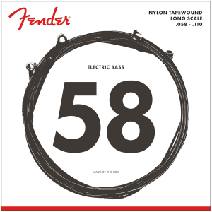 Fender 9120 Bass Strings, Nylon Tapewound, .058-.110 Gauge, (4) struny do gitary basowej