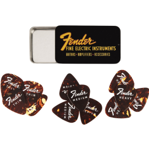 Fender Fine Electric Pick Tin Pack zestaw 12 kostek gitarowych