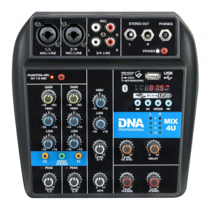 DNA MIX 4U - mikser audio USB MP3 Bluetooth analogowy 4 kanay
