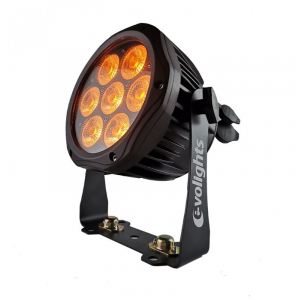 EVOLIGHTS GLACIER 7 LED - PAR 7x10W RGBWA-UV zewnętrzny reflektor IP65
