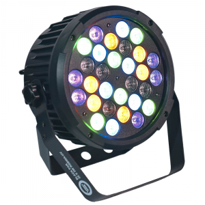 LIGHT4ME BLACK PAR 30x3W RGBA-UV LED - reflektor sceniczny  (...)