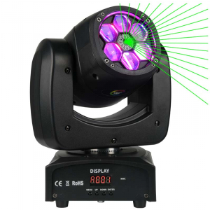 LIGHT4ME WIZARD - gowa ruchoma LED FX z laserem