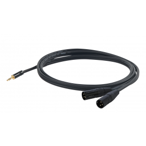 Proel CHLP320LU03 kabel audio mini TRS / 2x XLRm 0,3m