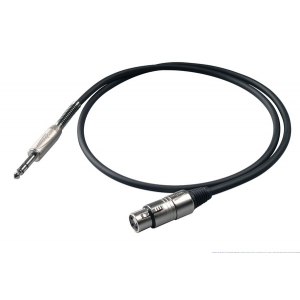 Proel BULK210LU2 kabel audio TRS / XLRf 2m