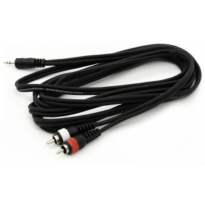 Hot Wire Kabel 2xRCA - 1x  mini Jack TRS 3 m