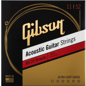 Gibson SAG-BRW11 80/20 Bronze Acoustic Guitar Strings 11-52 struny do gitary akustycznej