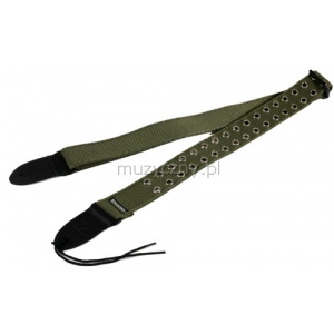 Dunlop D38-19GN  pasek gitarowy GROMMET GREEN