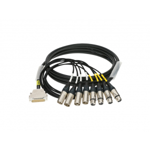 Klotz kabel 25p DSub / 4xXLRm/XLRf 10m