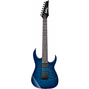 Ibanez GRG7221QA-TBB Transparent Blue Burst gitara elektryczna siedmiostrunowa