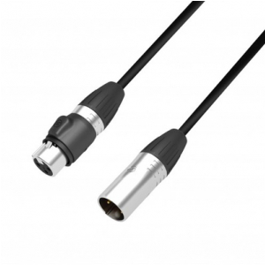 Adam Hall Cables K 4 DGF 0020 IP 65 - DMX Adapter XLR male 5-pin to XLR female 3-pin IP65 0.2 m