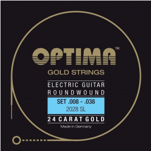Optima D4 (674604) Struny do gitary elektrycznej Gold Strings Round Wound D4 .022w