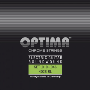 Optima (667411) struny do gitary elektrycznej, chromowane - Komplet 12-strunowy