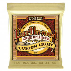 Ernie Ball 2007 Earthwood Custom Light struny do gitary akustycznej 11.5-54