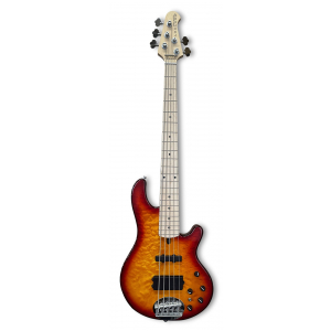 Lakland Skyline 55-02 Deluxe Bass, 5-String - Quilted Maple Top, Honey Burst Gloss gitara basowa