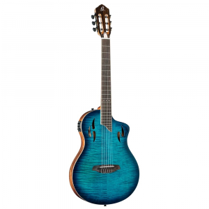 Ortega RTPDLX-FMA Flamed Maple Blue TourPlayer DeLuxe gitara elektroklasyczna