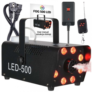 LIGHT4ME FOG 500 LED - wytwornica dymu z podświetleniem LED i pilotem bezprzewodowym
