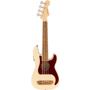 Fender Fullerton Precision Bass ukulele Olympic White  (...)