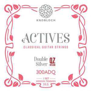 Knobloch 300ADQ ACTIVES Double Silver QZ Nylon Medium Tension struny do gitary klasycznej