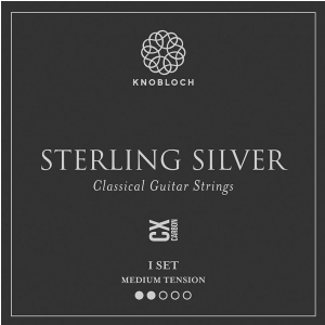 Knobloch 300SSC STERLING Silver CX Carbon Medium Tension struny do gitary klasycznej