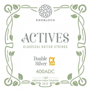 Knobloch 400ADC ACTIVES Double Silver CX Carbon Medium-High Tension struny do gitary klasycznej
