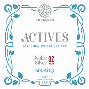 Knobloch 500ADQ ACTIVES Double Silver QZ Nylon High Tension struny do gitary klasycznej