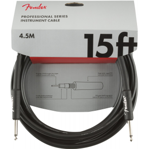 Fender Professional Series Instrument Cable 15′ Black  kabel gitarowy