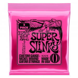 Ernie Ball 3223 NC Super Slinky 3-Pack struny do gitary elektrycznej 9-42