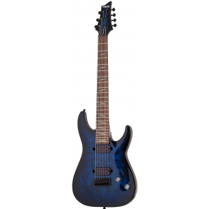 Schecter 2458 Omen Elite 7 See Thru Blue Burst gitara elektryczna