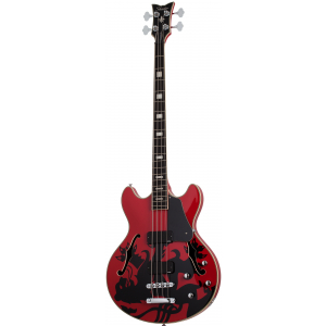 Schecter 2240 Signature Simon Gallup Corsair Bass Red/Black gitara basowa