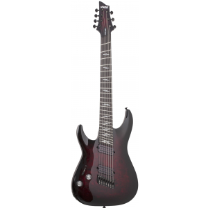 Schecter 2468 Omen Elite 7 MultiScale Black Cherry Burst Link gitara elektryczna leworczna