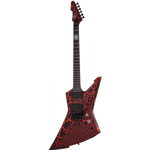 Schecter 1559 Signature Mike Derks Balsac E-1 FR Black Orange Crackle gitara elektryczna
