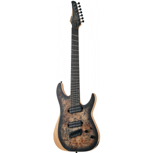 Schecter 1509 Reaper 7 Multiscale Charcoal Burst gitara elektryczna