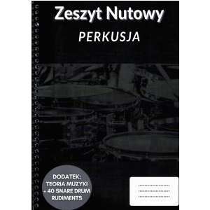AN Zeszyt do nut/notatnik dla perkusistw,  A4, 100 stron