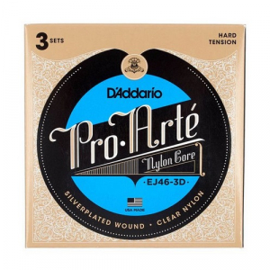 D′Addario EJ-46 3-pack struny do gitary klasycznej Pro Arte Hard