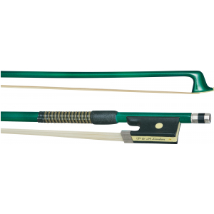 P&H B1526GGR Smyczek do Skrzypiec 1/8  fibrowy brzowy zielony oryginalny wos koski