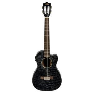 Lanikai Quilted Maple Black CE ukulele barytonowe elektro-akustyczne