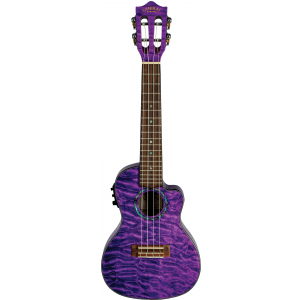 Lanikai Quilted Maple Purple CE ukulele koncertowe elektro-akustyczne
