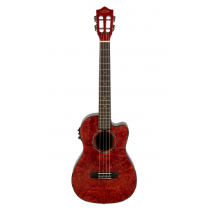 Lanikai Quilted Maple Red CE ukulele barytonowe elektro-akustyczne