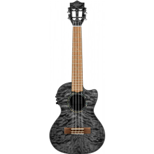 Lanikai Quilted Maple Black CE ukulele tenorowe elektro-akustyczne