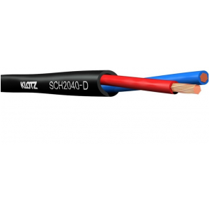 Klotz SCH2040-D kabel gonikowy 2x4mm, czarny, FRNC - DCA