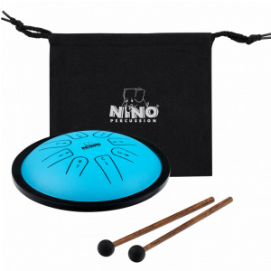 Nino 981 Steel Tongue Drum C Minor, Blue instrument perkusyjny